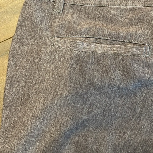 DaHui Sz 34 board shorts in heathered brown/grey with back  zip pocket - Picture 9 of 10
